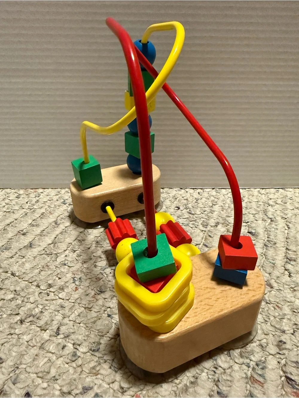 Melissa & Doug Red & Yellow Wooden Bead Maze Activity Toy